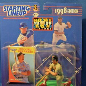 1998 Starting Lineup Home Run Record Breaker Mark McGwire Figure & Card